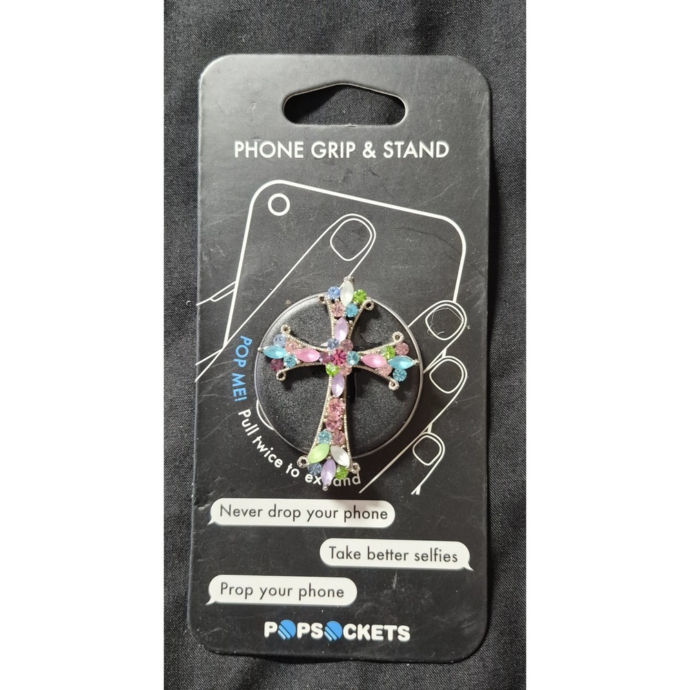 Popsockets 3d Bling Phone Grip  & Stand Cross